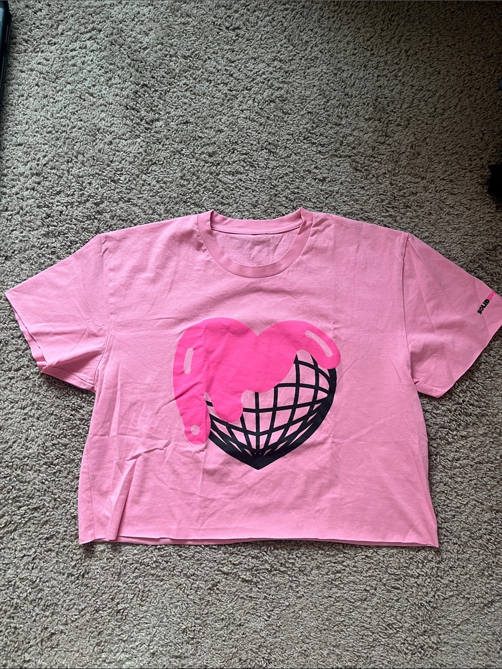 Trixie Mattel Pink Heart Crop Tee